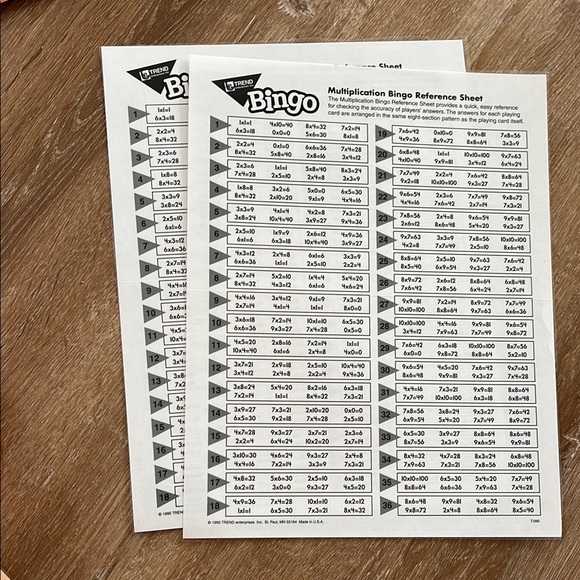 Multiplication Bingo Game - Class Set - Picture 3 of 6